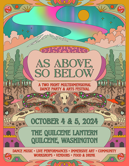 AS ABOVE SO BELOW 2024 16 x 20 POSTER